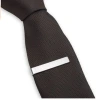 YB Yabin Cross-border Men's Tie Clips, stainless steel tie clips with personalized engraved logos, factory wholesale in stock details Picture